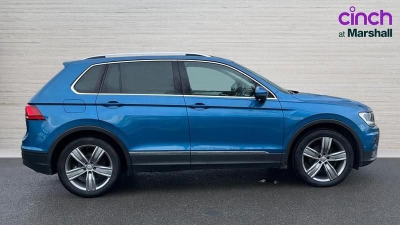 Used VW Tiguan Match 150 HP (110 kW) 2019 Caribbean blue metallic SUV