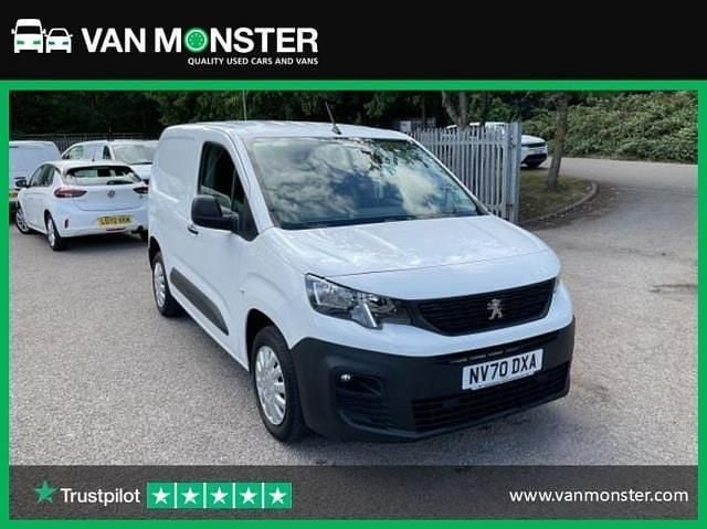 White Used 2020 Peugeot Partner Van | £8,524 (Fair price) - Image 1/3