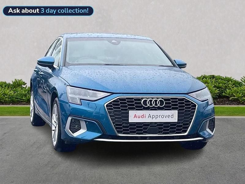 Blue Used 2022 Audi A3 Sport Sedan | £18,523 (Fair price) - Image 1/4