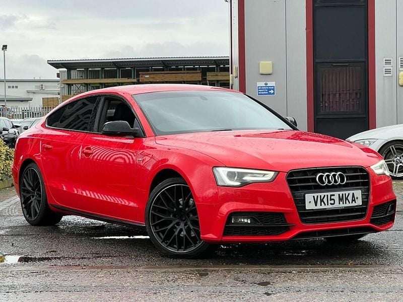 Used Audi A5 Sportback Black Edition 177 HP (130 kW) 2015 Red Hatchback