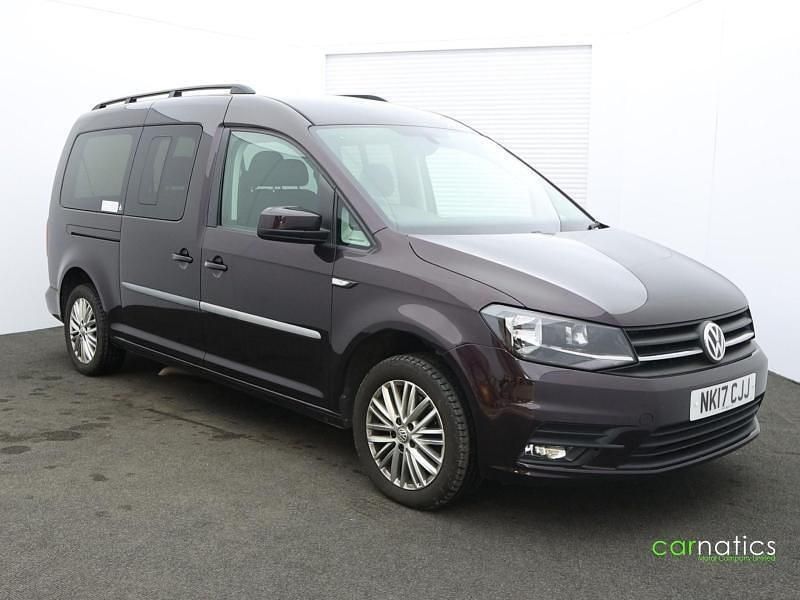 Mauve/purple Used 2017 VW Caddy Maxi Life Life MPV | £13,650 (A bit pricey) - Image 1/4