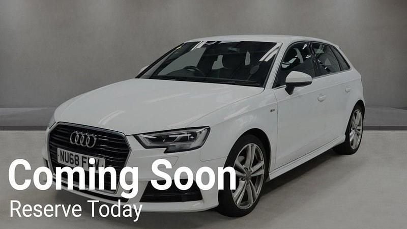 Used Audi A3 Sportback S-Line 116 HP (85 kW) 2018 White Hatchback