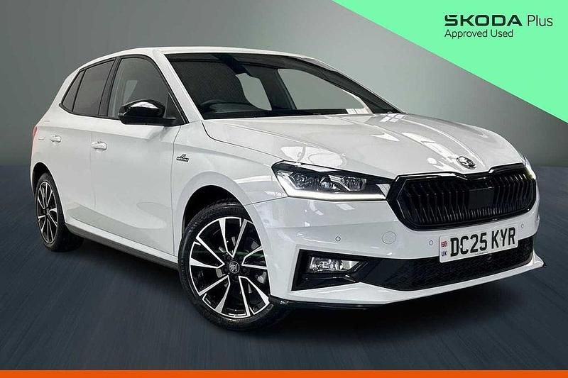 Used Skoda Fabia Monte Carlo 85 HP (62 kW) 2025 Moon white metallic Hatchback