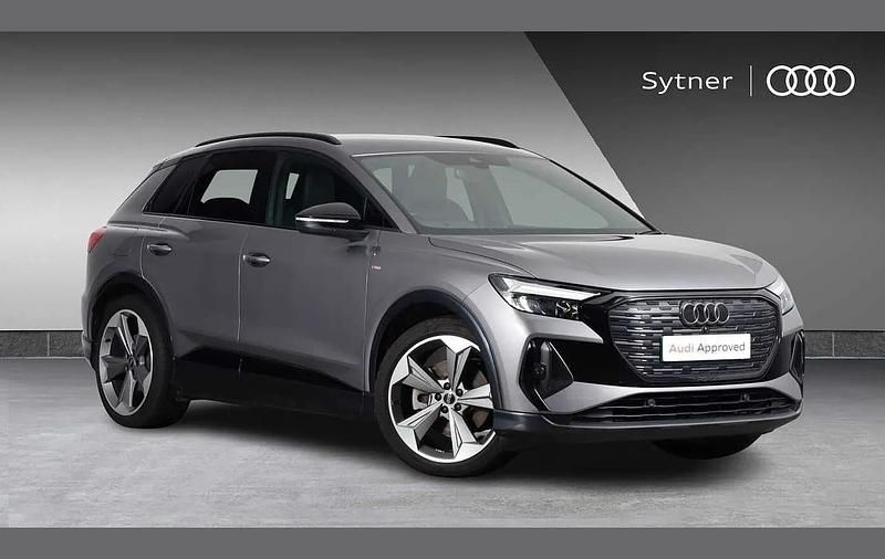 Grey Used 2023 Audi Q4 e-tron Black Edition SUV | £35,500 - Image 1/4