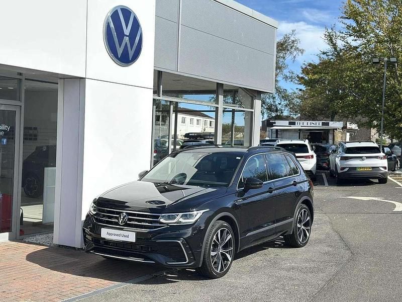 Black Used 2023 VW Tiguan R-line SUV | £29,498 (Fair price) - Image 1/4