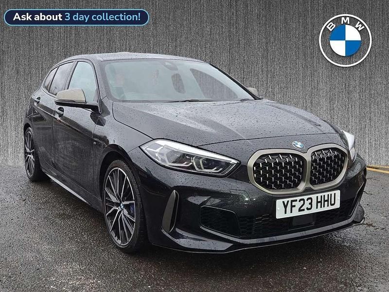 Black Used 2023 BMW M135 Shadowline Hatchback | £27,999 (Fair price) - Image 1/4