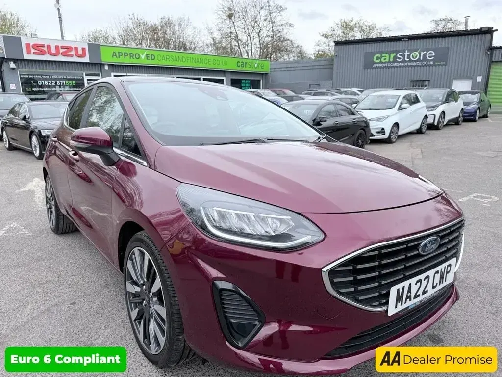 Used Ford Fiesta Titanium 123 HP (90 kW) 2022 Red Hatchback