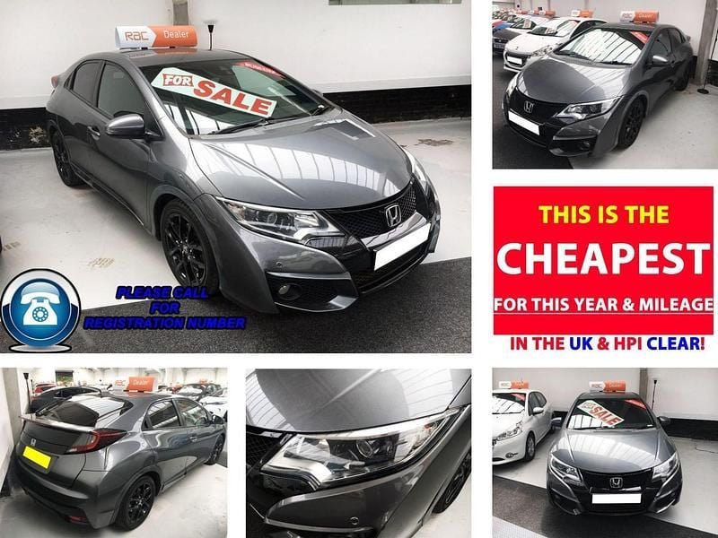 Silver Used 2015 Honda Civic Sport Hatchback | £5,485 (Good price) - Image 1/4