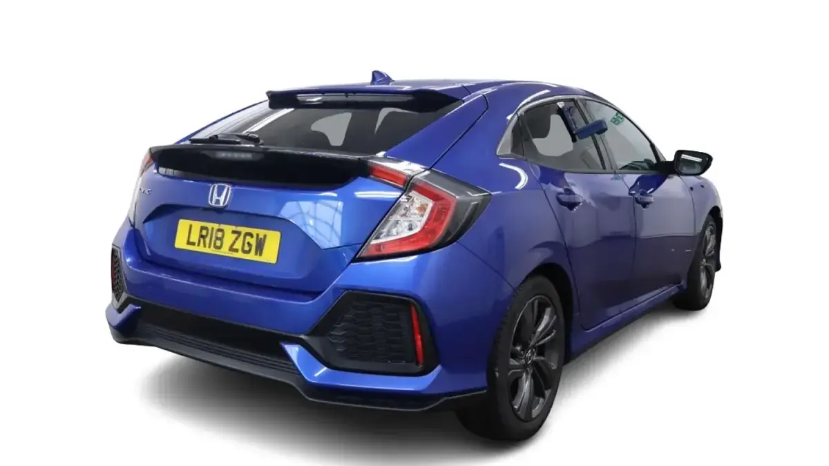 Used Honda Civic SR 129 HP (94 kW) 2018 Blue Hatchback