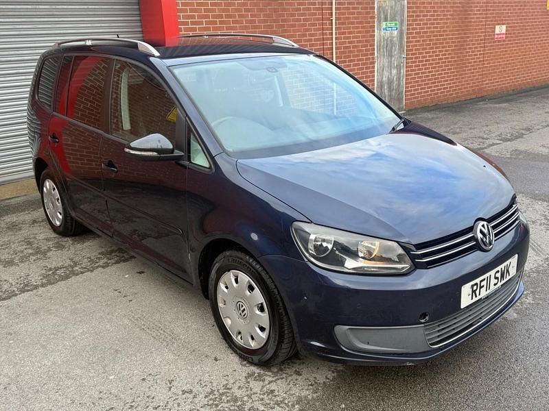 Used VW Touran SE 105 HP (77 kW) 2011 Blue MPV