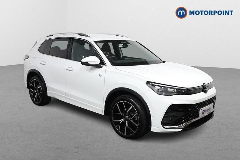 White Used 2025 VW Tiguan R-line SUV | £33,899 (Expensive) - Image 1/4