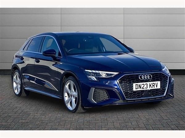 Blue Used 2023 Audi A3 S-Line Hatchback | £24,850 (Fair price) - Image 1/4