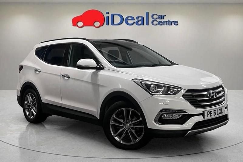 White Used 2016 Hyundai Santa Fe Premium SE SUV | £11,990 (Good price) - Image 1/1