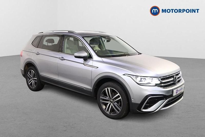 Silver Used 2022 VW Tiguan Allspace Elegance SUV | £26,099 (Fair price) - Image 1/4