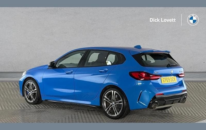 Used BMW M135 Comfort Edition 306 HP (225 kW) 2019 Blue Hatchback