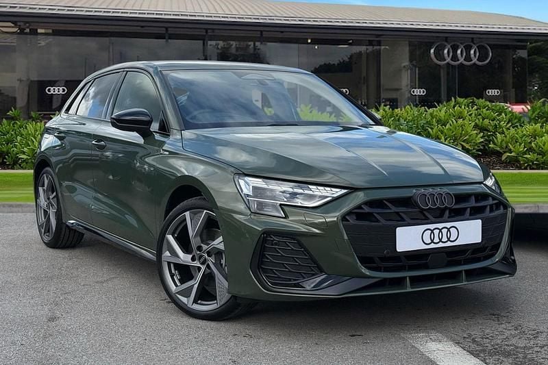 Green New 2025 Audi A3 Sportback Black Edition Hatchback | £33,980 (Expensive) - Image 1/4