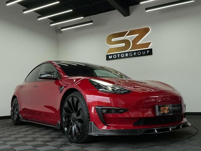 Red Used 2020 Tesla Model 3 Long Range AWD Sedan | £20,495 (Expensive) - Image 1/3