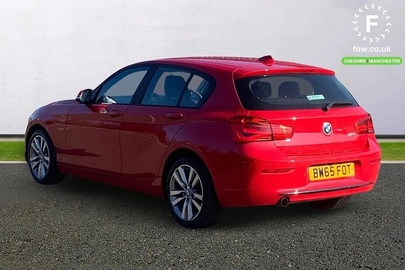 Used BMW 118 Sport Line 136 HP (100 kW) 2015 Red Hatchback