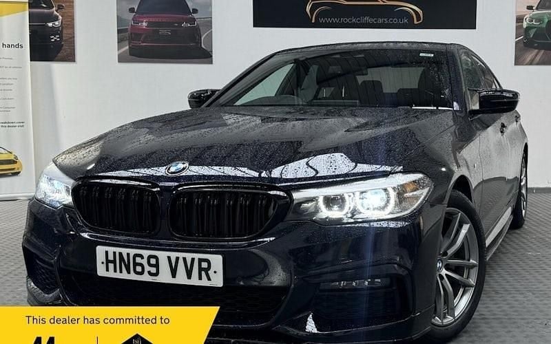 Black Used 2019 BMW 520 M Sport Sedan | £17,690 (Good price) - Image 1/4