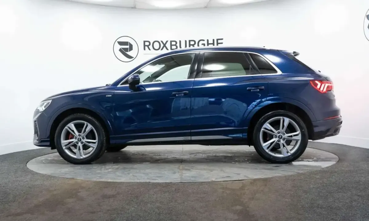 Begagnad Audi Q3 S-Line 150 HK (110 kW) 2021 Blå SUV