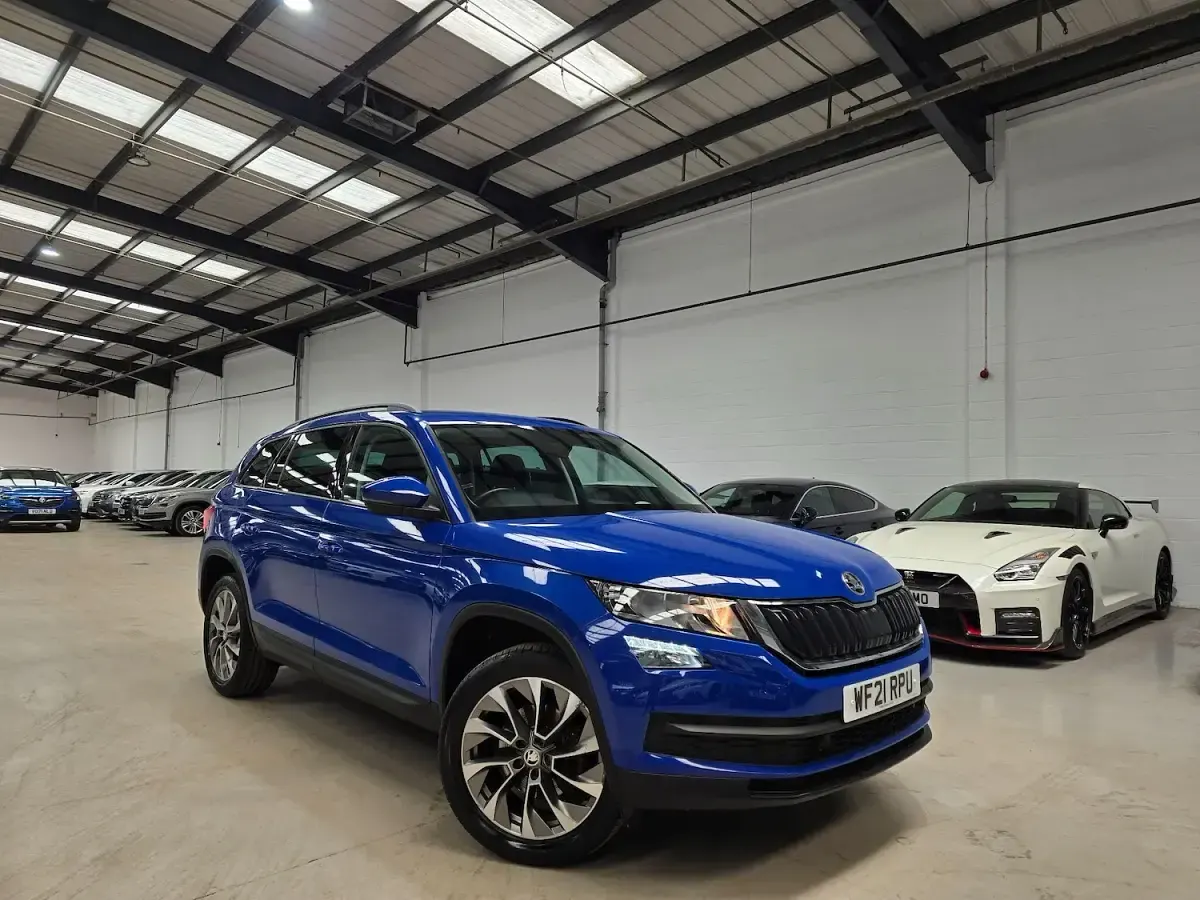 Used Skoda Kodiaq SE Drive 150 HP (110 kW) 2021 Blue SUV