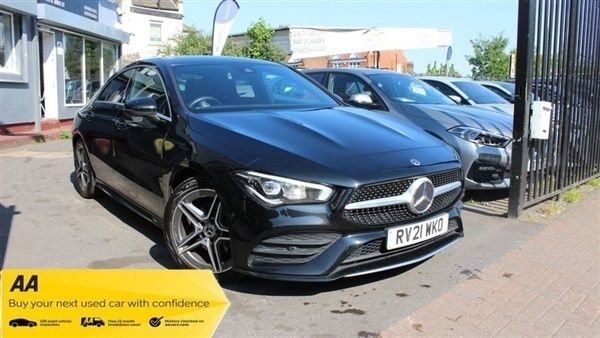 Black Used 2021 Mercedes CLA180 AMG line Sedan | £19,695 (Good price) - Image 1/1