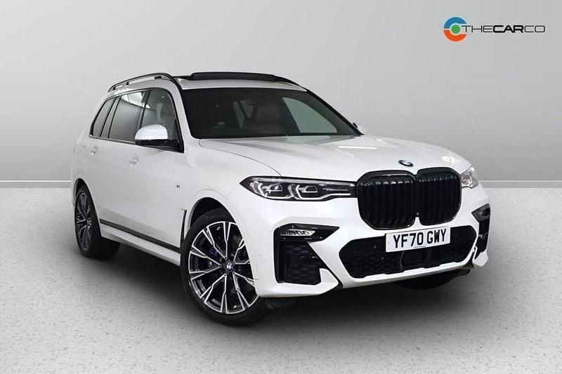 White Used 2020 BMW X7 M Sport SUV | £53,975 (Fair price) - Image 1/1