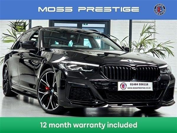 Black Used 2021 BMW 520 M Sport Estate | £20,995 (Good price) - Image 1/1