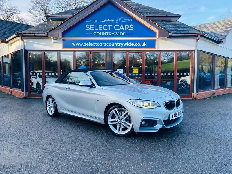 Silver Used 2015 BMW 220 M Sport Cabriolet | £11,495 (Fair price) - Image 1/4