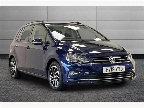 Blue Used 2019 VW Golf Sportsvan Match MPV | £10,299 (Good price) - Image 1/2