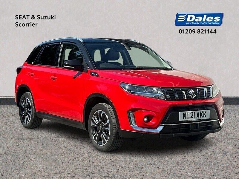 Bright red/cosmic black Used 2021 Suzuki Vitara SZ5 SUV | £17,500 (Fair price) - Image 1/2