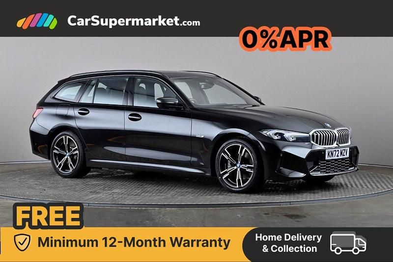 Black Used 2022 BMW 330e M Sport Estate | £28,997 - Image 1/4