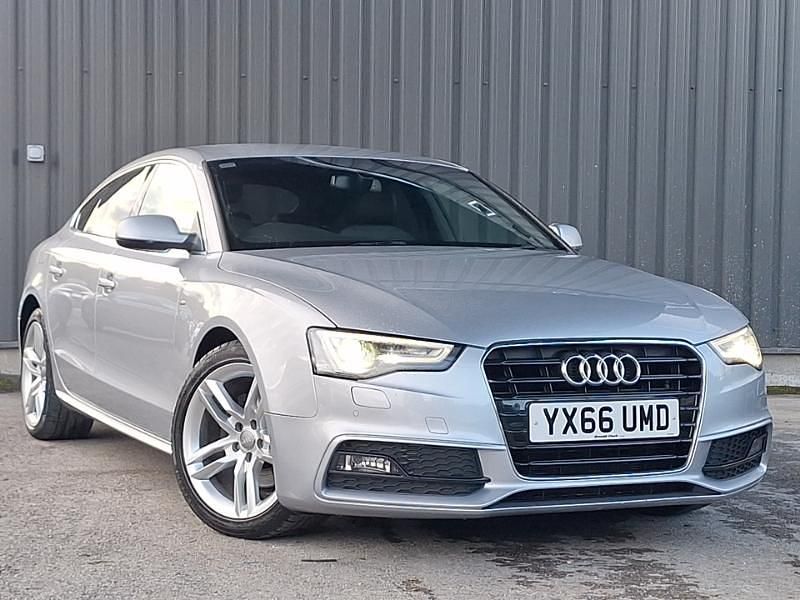 Silver Used 2016 Audi A5 S-Line Hatchback | £12,998 (Fair price) - Image 1/4