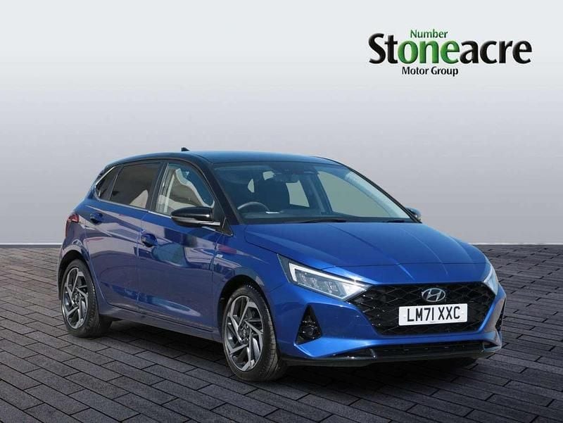 Blue Used 2021 Hyundai i20 Ultimate Hatchback | £17,495 (Fair price) - Image 1/4