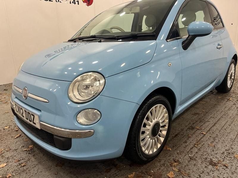 Used Fiat 500 Lounge 69 HP (50 kW) 2012 Blue Hatchback