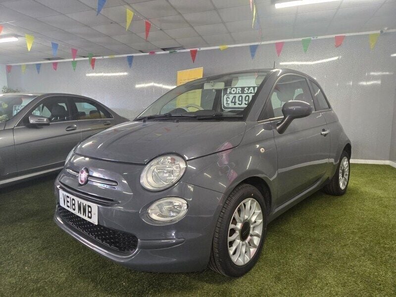 Grey Used 2018 Fiat 500 Pop Star Hatchback | £4,995 (Fair price) - Image 1/4