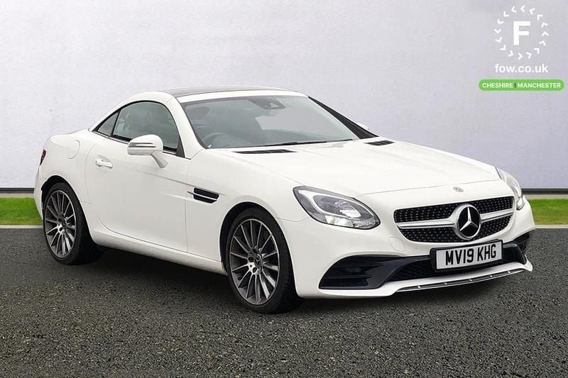 Used Mercedes SLC180 AMG line 156 HP (114 kW) 2019 White Cabriolet