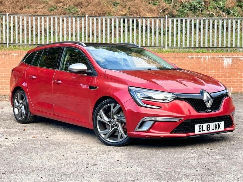 Red Used 2018 Renault Mégane GrandTour GT Estate | £9,495 - Image 1/4