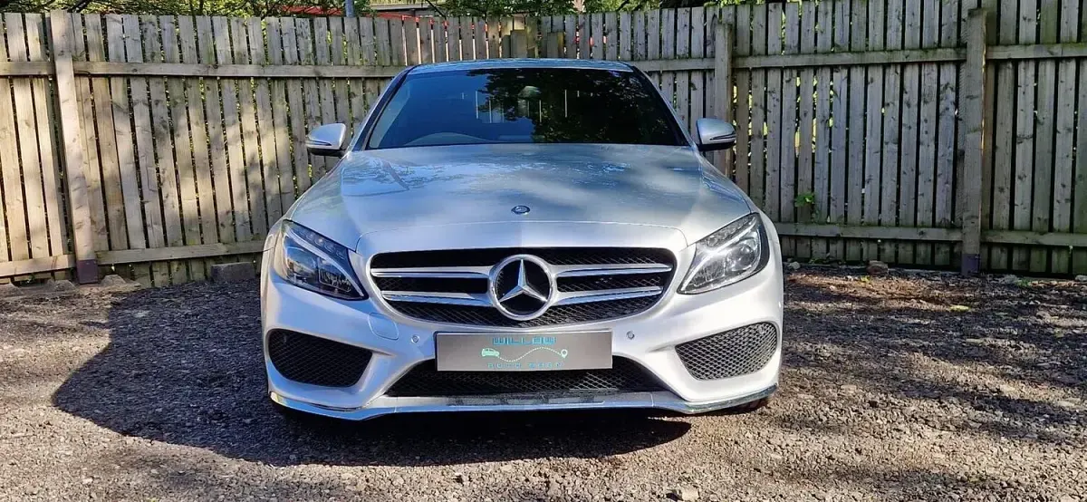 Used Mercedes C250 AMG line 204 HP (150 kW) 2016 Silver Sedan