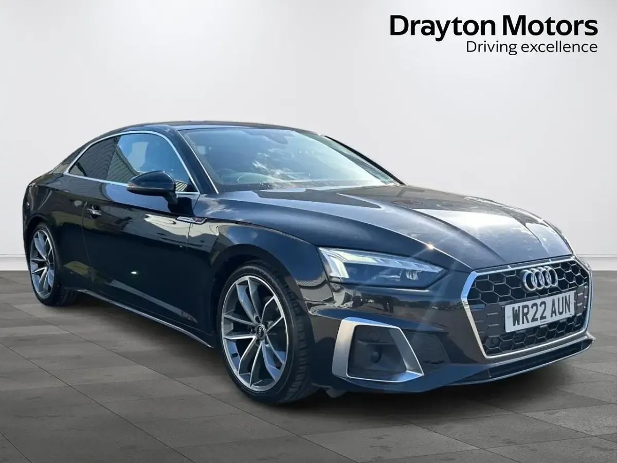 Begagnad Audi A5 S-Line 150 HK (110 kW) 2022 Svart Sportkupé