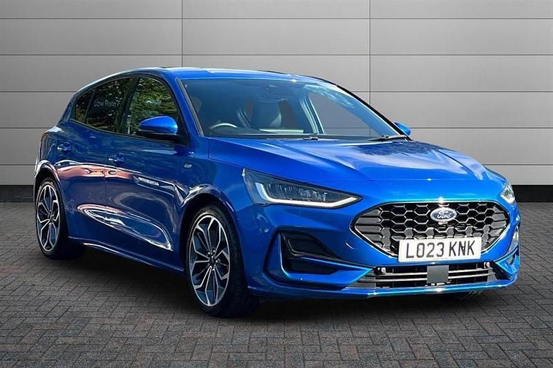 Desert island blue Used 2023 Ford Focus ST-Line X Hatchback | £19,295 (Fair price) - Image 1/3