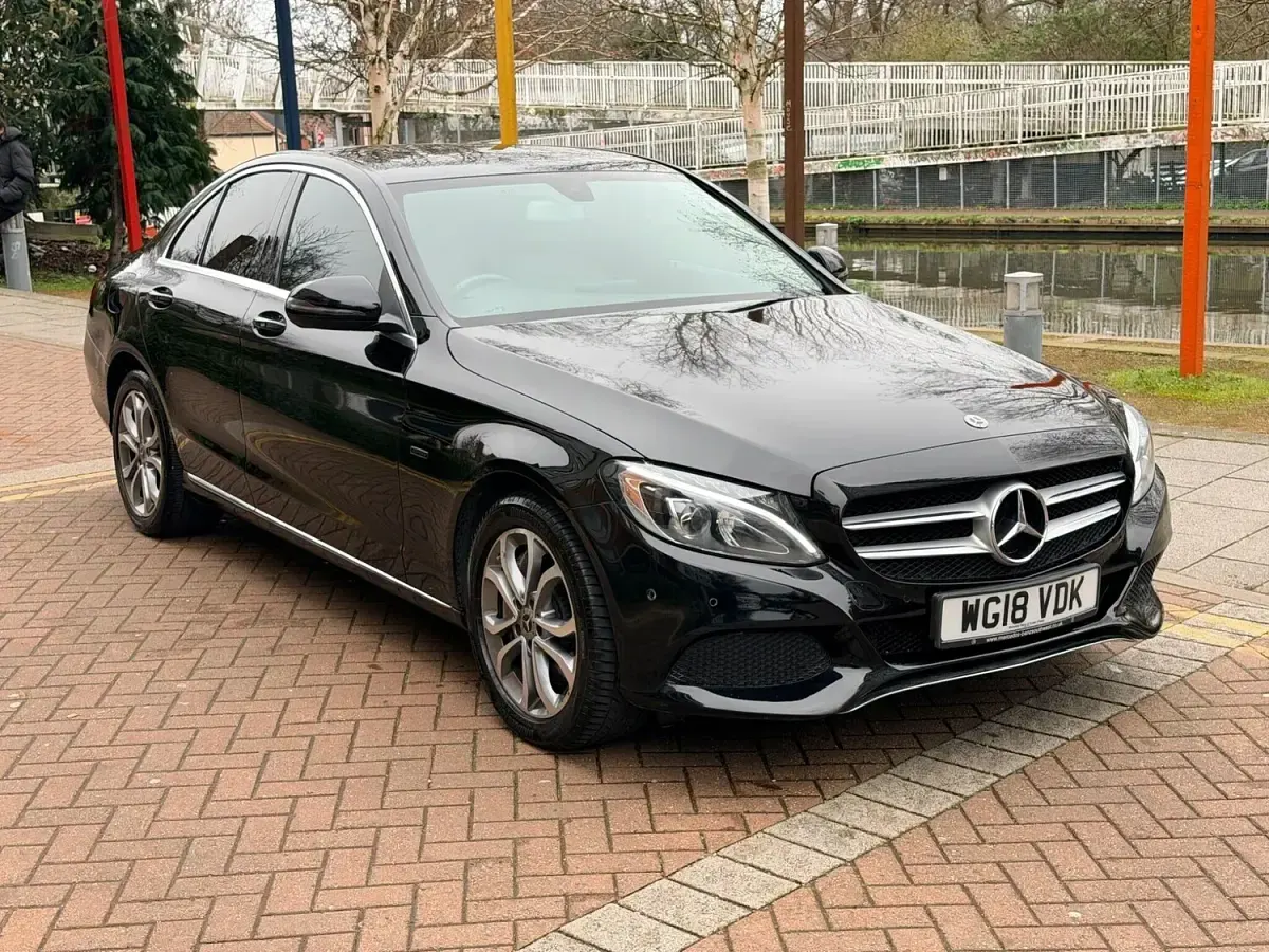 Used Mercedes C350e 2018 Black Sedan