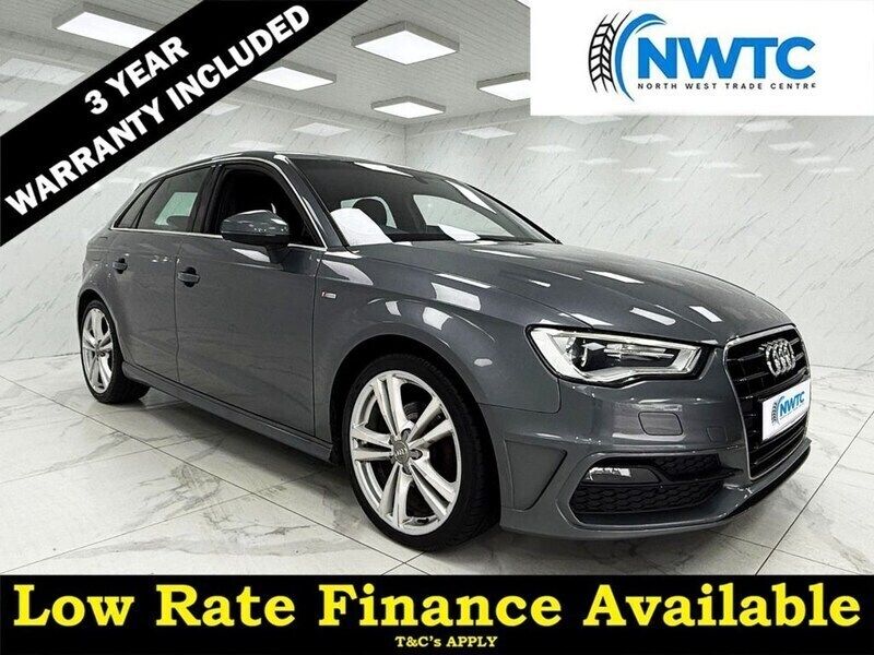 Grey Used 2015 Audi A3 Sportback S-Line Hatchback | £10,695 (Fair price) - Image 1/4