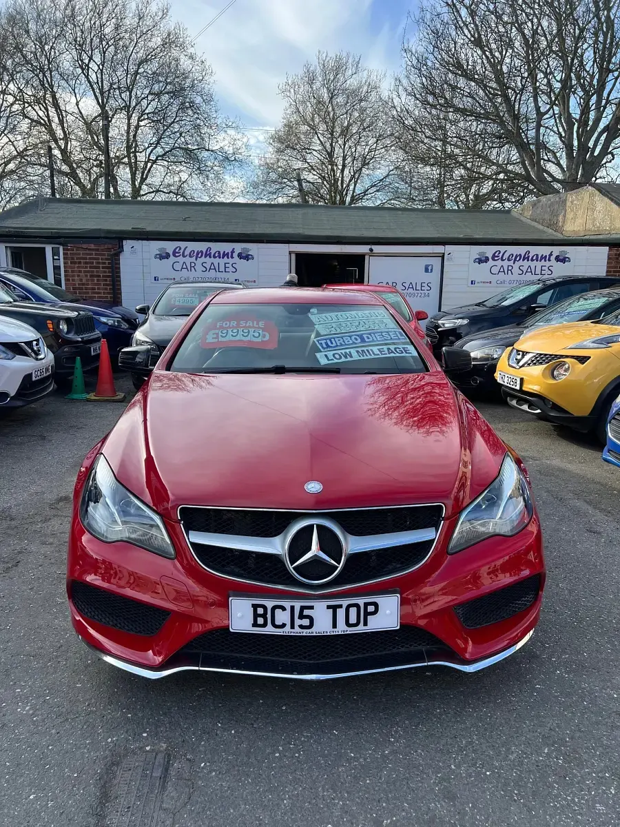 Used Mercedes E250 AMG line 2015 Red Coupe