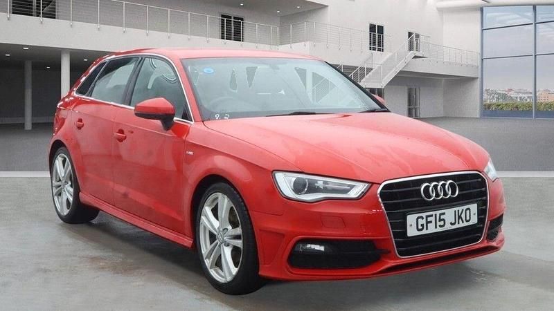 Used Audi A3 Sportback S-Line 2015 Red Hatchback