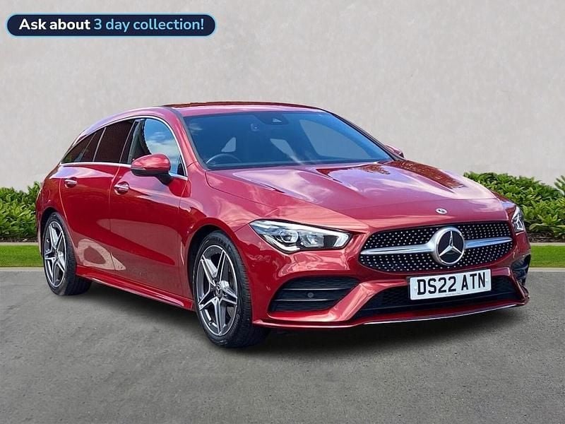 Red Used 2022 Mercedes CLA200 AMG Line Premium Estate | £23,488 (Fair price) - Image 1/4