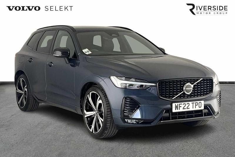 Denim blue Used 2022 Volvo XC60 R-Design Pro SUV | £31,690 (Good price) - Image 1/4