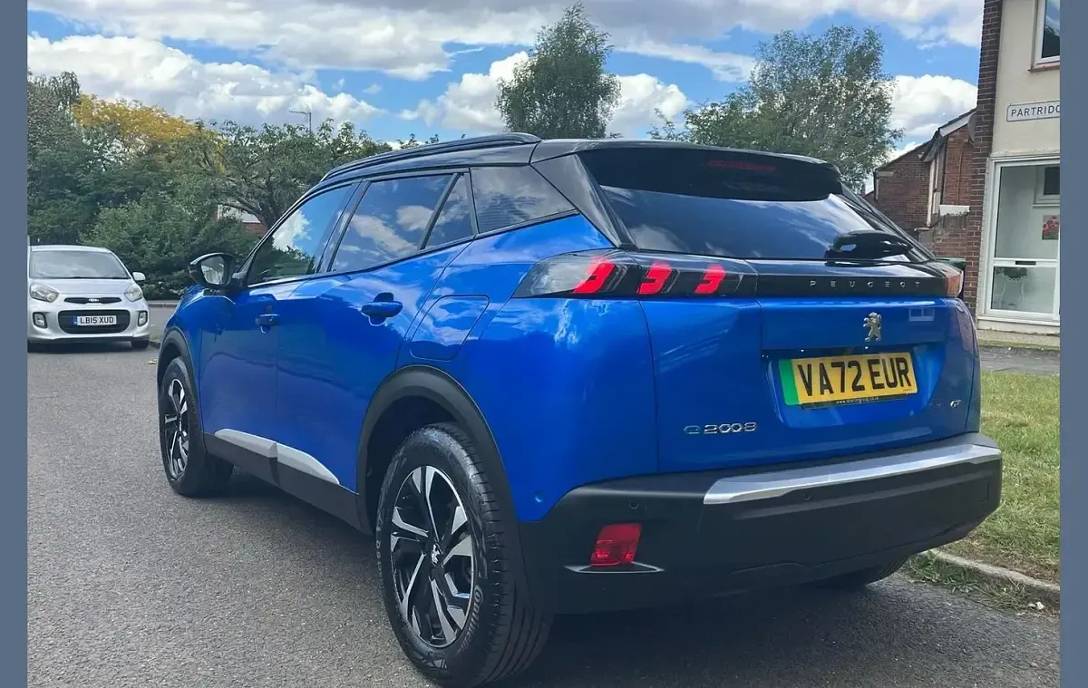 Used Peugeot e-2008 GTi 100 kW (136 HP) 2023 Blue SUV