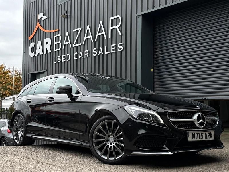 Black Used 2015 Mercedes CLS220 Shooting Brake AMG line Estate | £9,991 - Image 1/4
