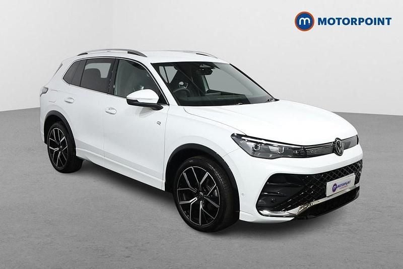 White Used 2025 VW Tiguan R-line SUV | £33,149 (Expensive) - Image 1/4